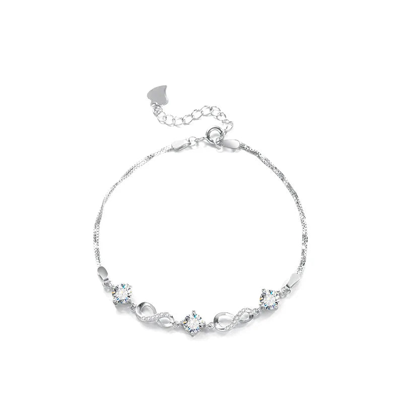 Moissanite Diamond Anklet Bracelet