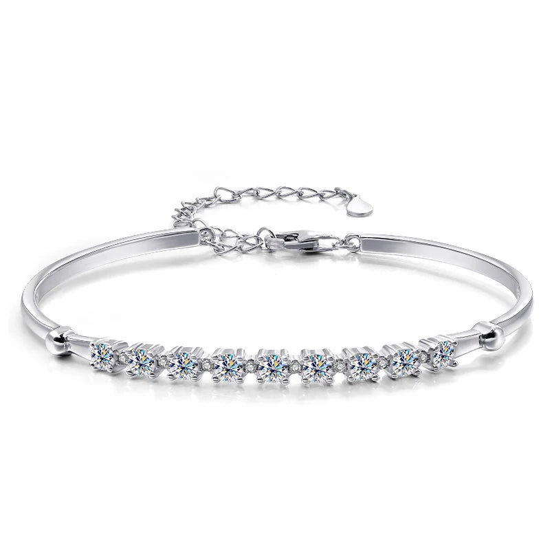 Moissanite Diamond Bangle