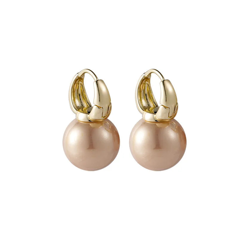 Pearl Drop Stud Earrings